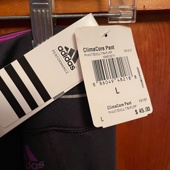 Adidas track pants. Size large women’s. New with tags - Picture 3 of 4